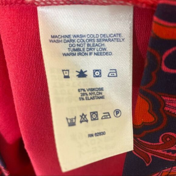 Lands’ End Floral Paisley Print Dress Sz 8 - Picture 9 of 9